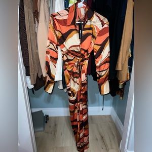 New with tags! Midi wrap around dress